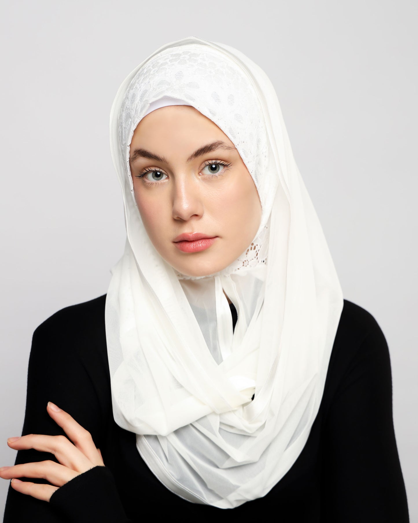 Lace Ready-made hijab
