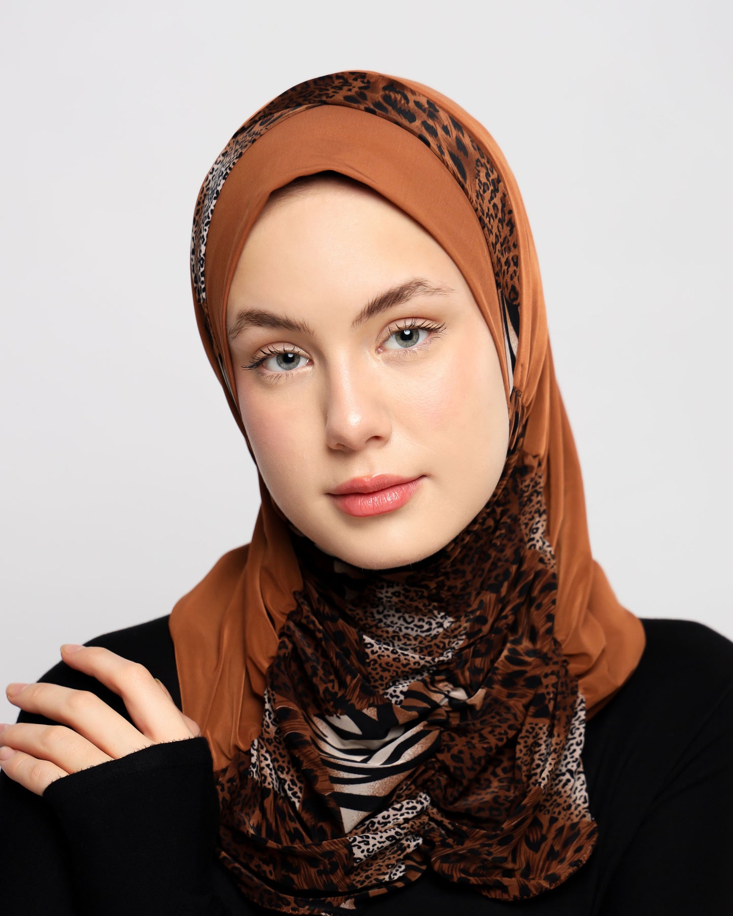 Printed Gathering Ready-made Hijab