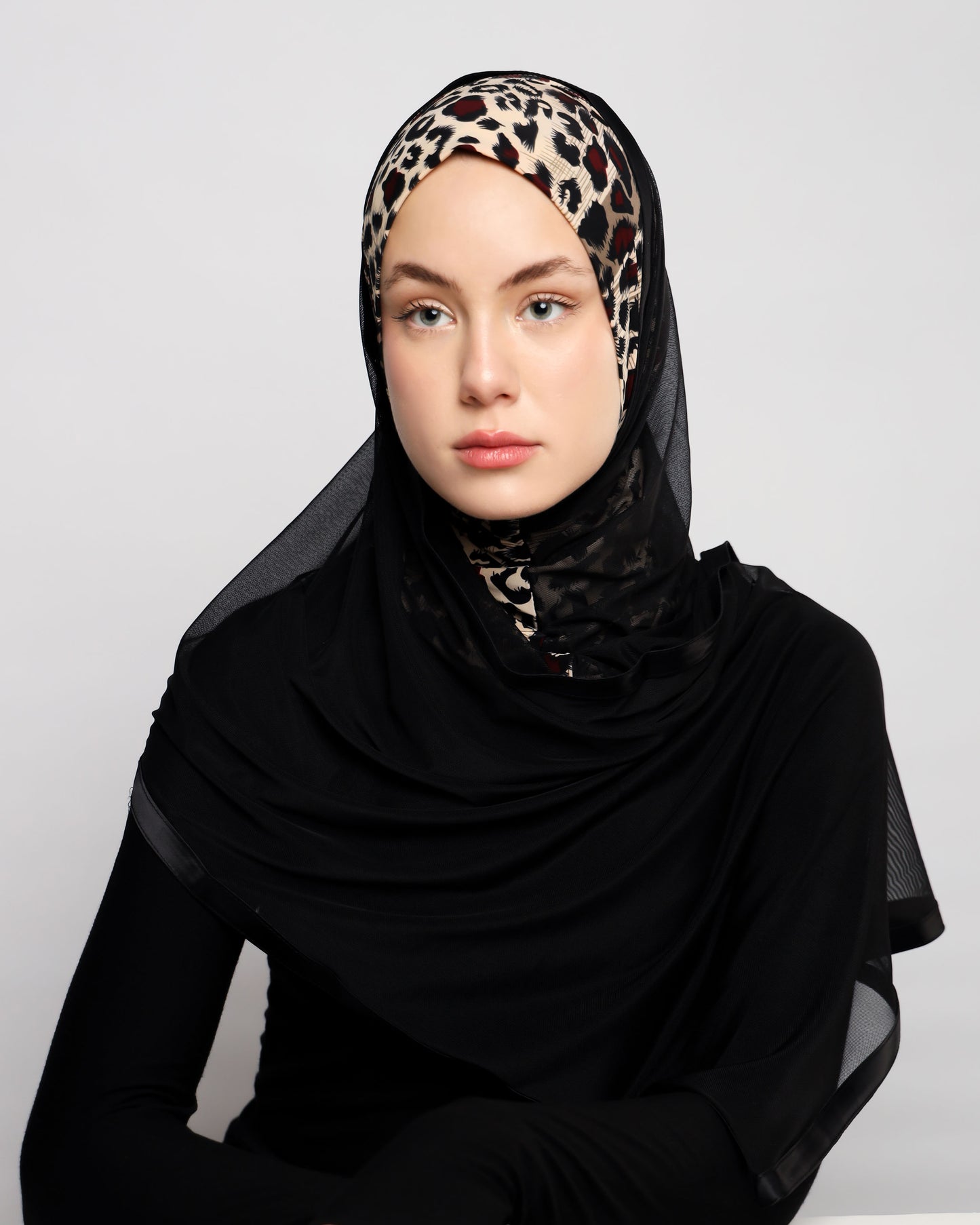Lycra Printed Ready-made Hijab