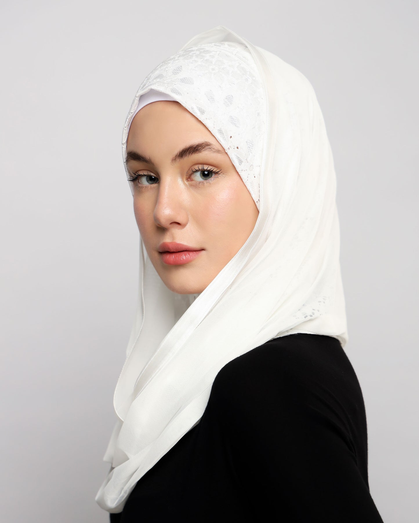Lace Ready-made hijab