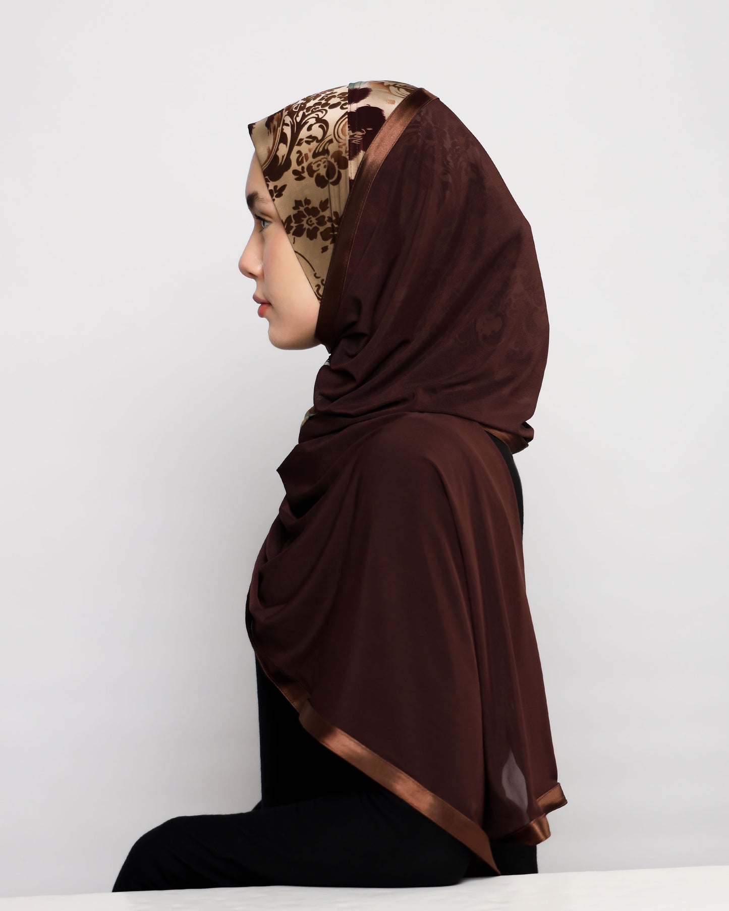 Lycra Printed Ready-made Hijab