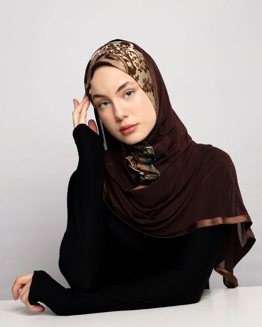 Lycra Printed Ready-made Hijab