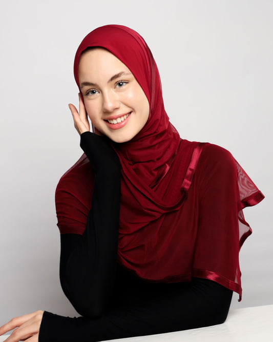Lycra Plain Ready-made Hijab