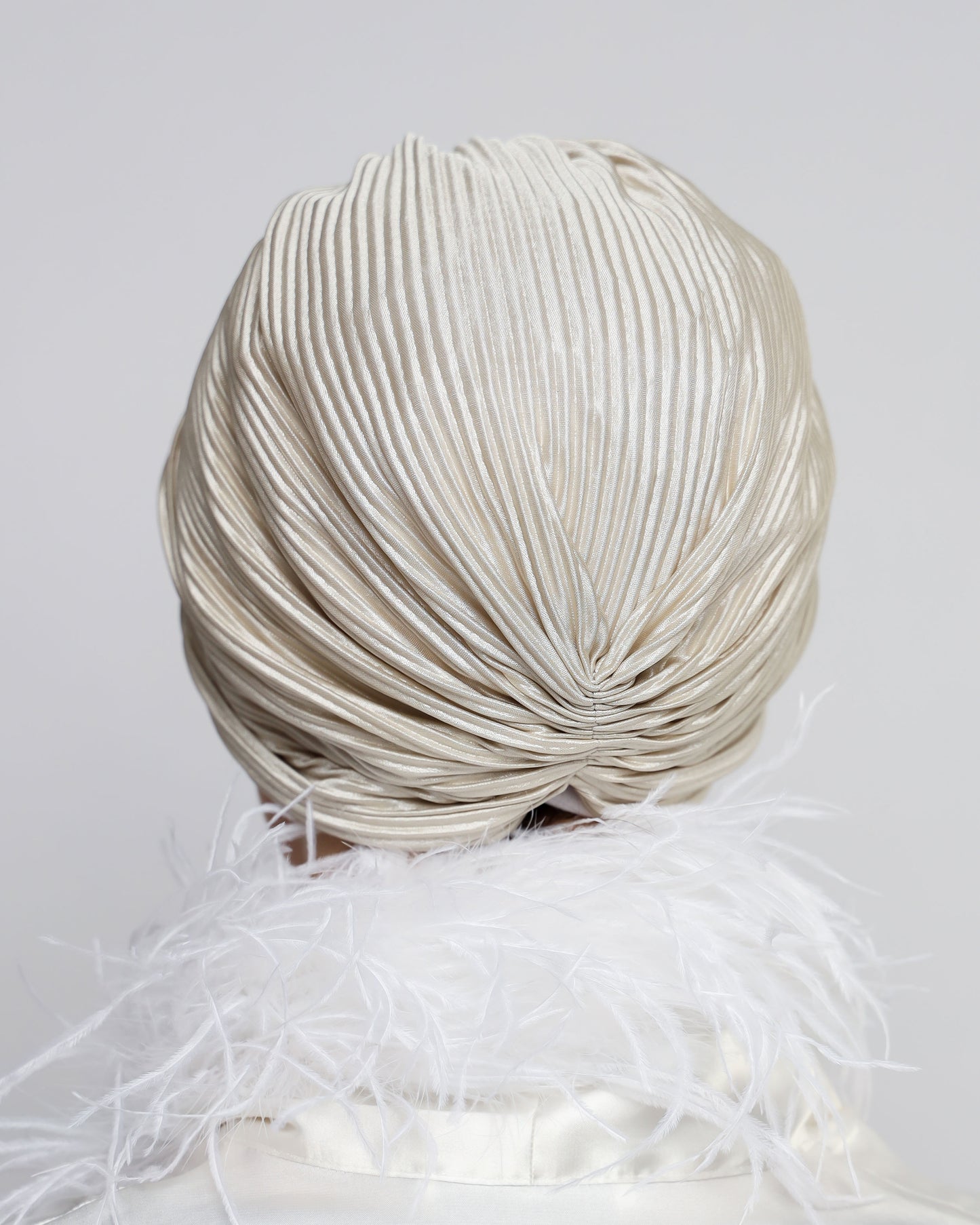 Plain Plisse Turban