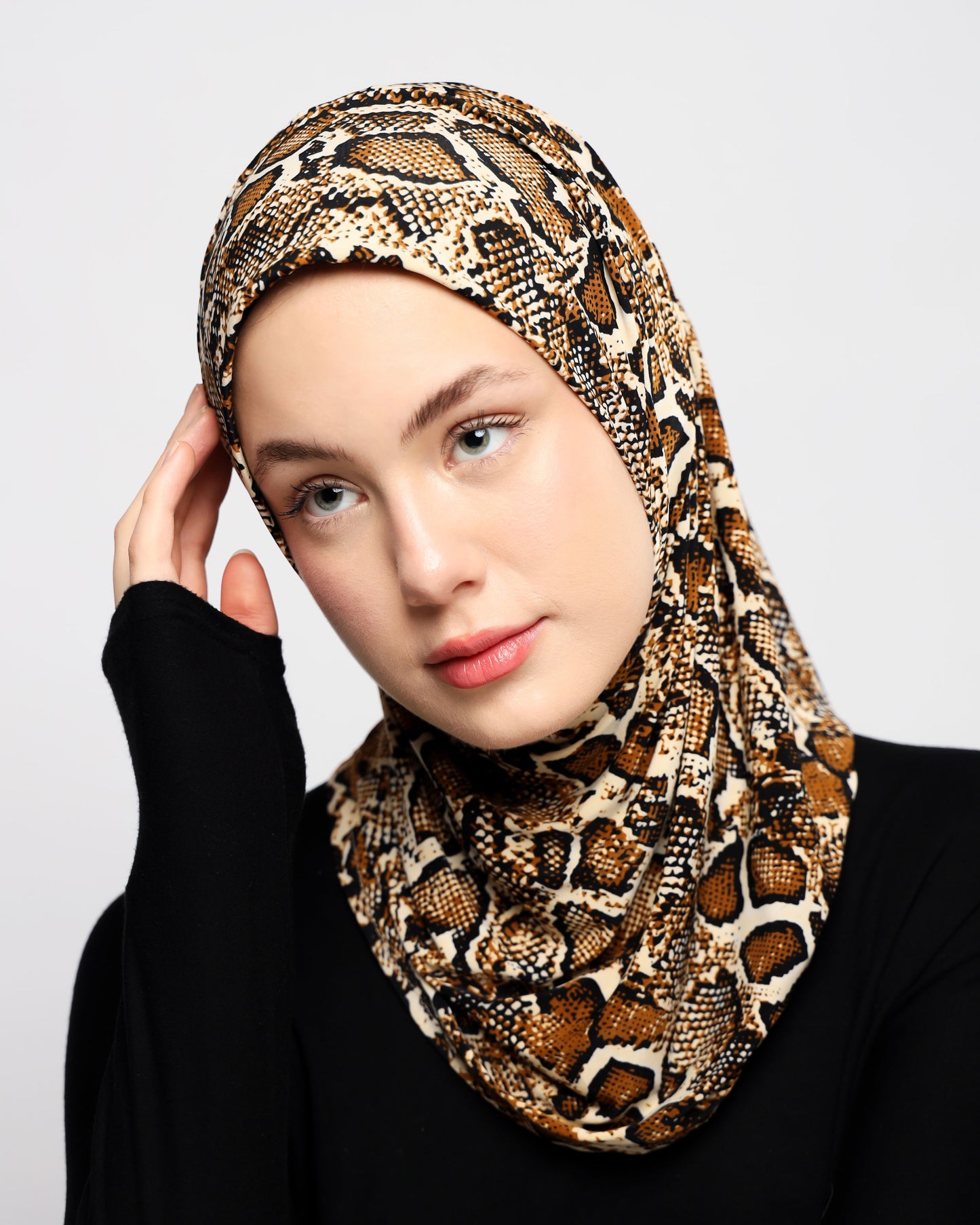 Printed Lycra Ready-made Hijab