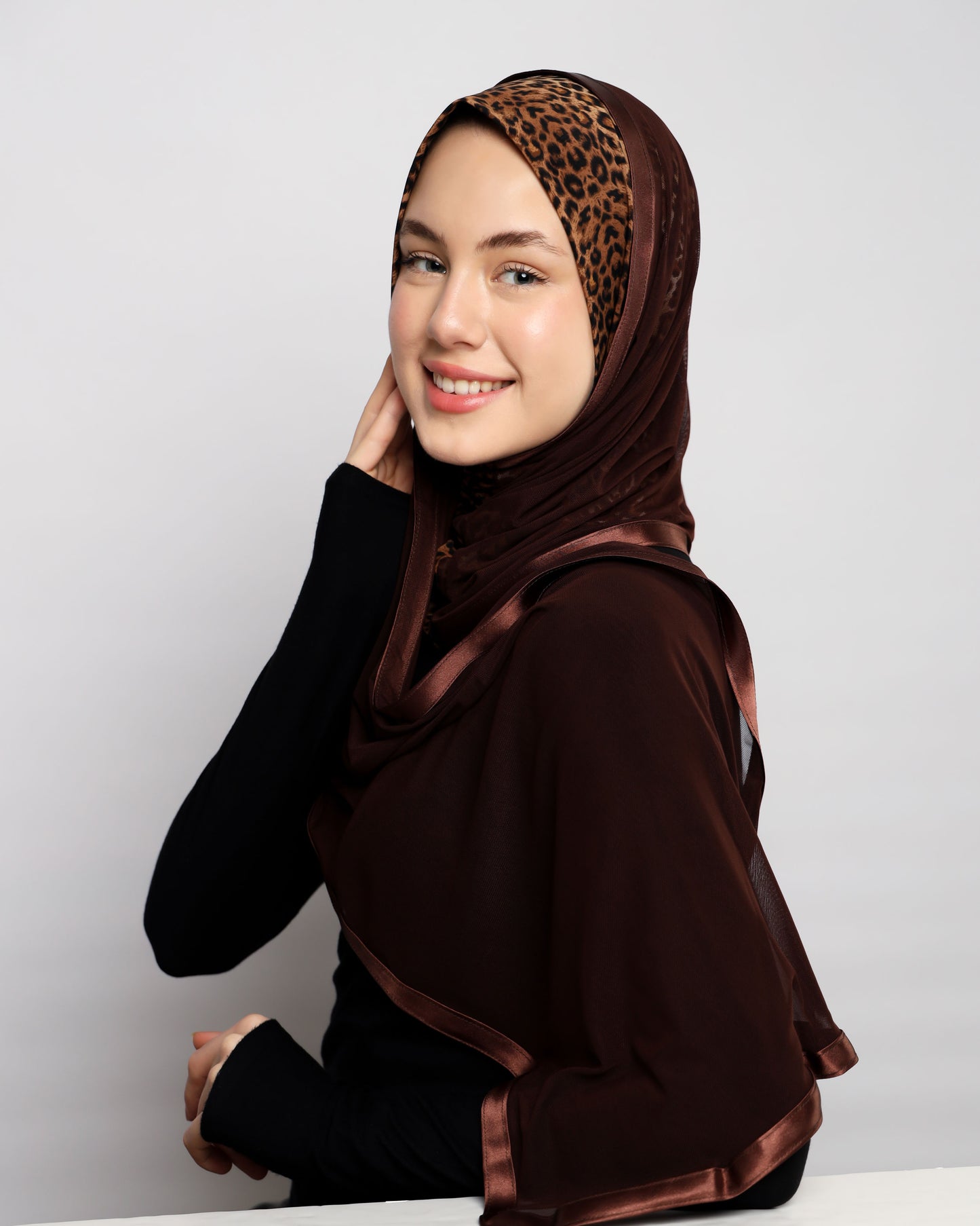 Lycra Printed Ready-made Hijab