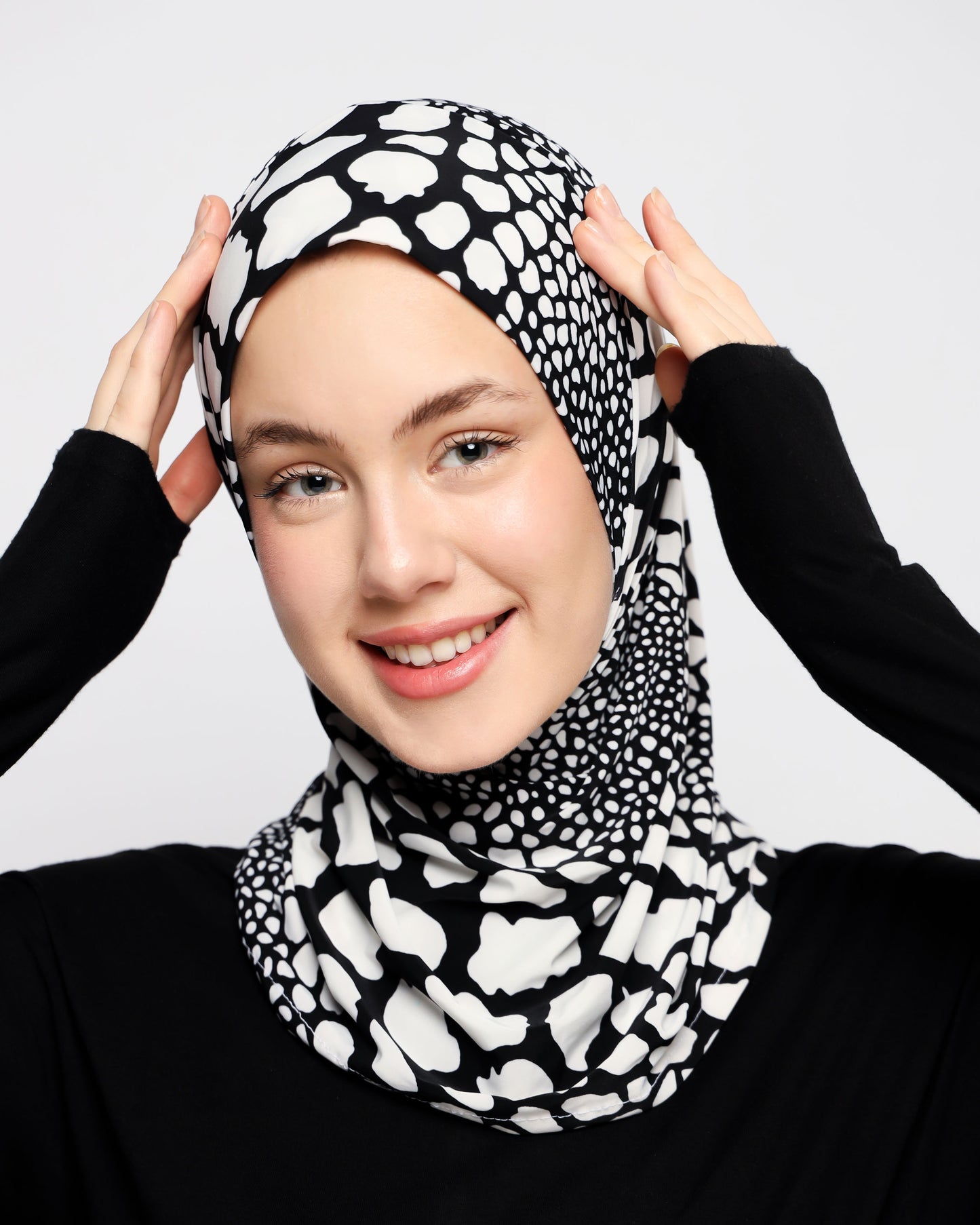 Printed Lycra Ready-made Hijab