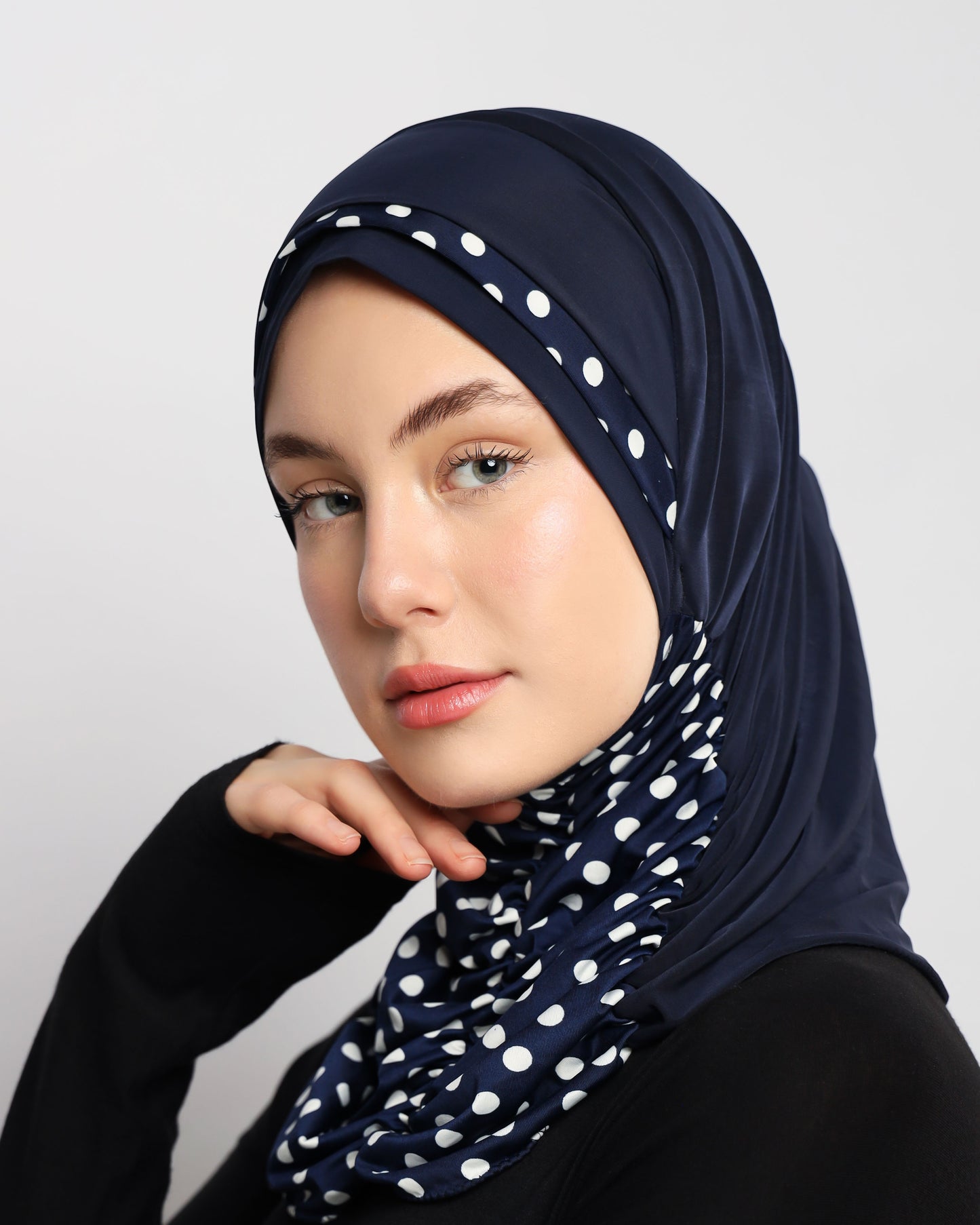 Printed Gathering Ready-made Hijab