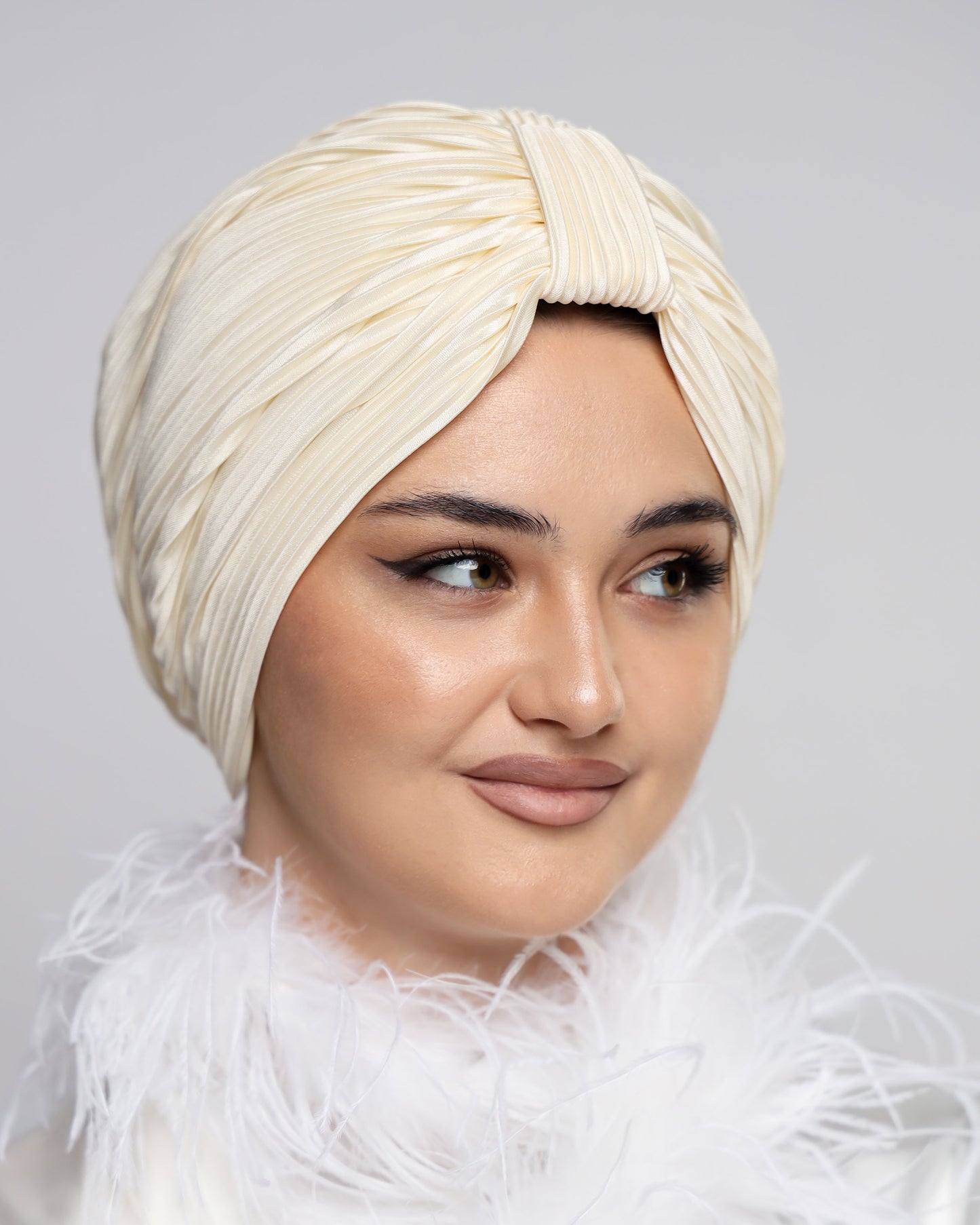 Bridal Plisse Turban