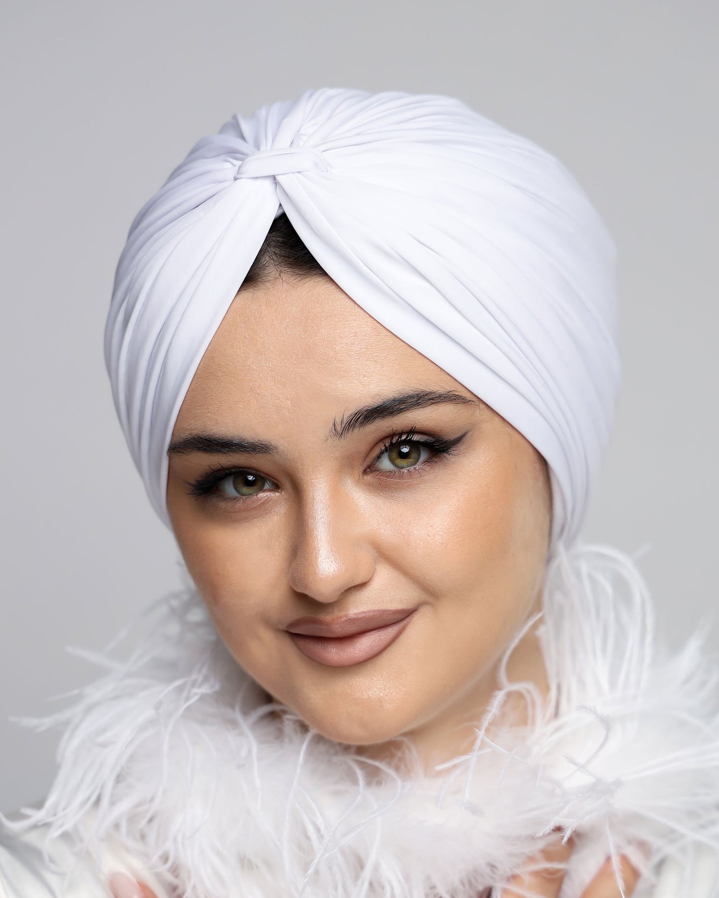 Bridal Lycra Lines Turban