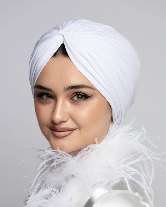 Bridal Lycra Lines Turban