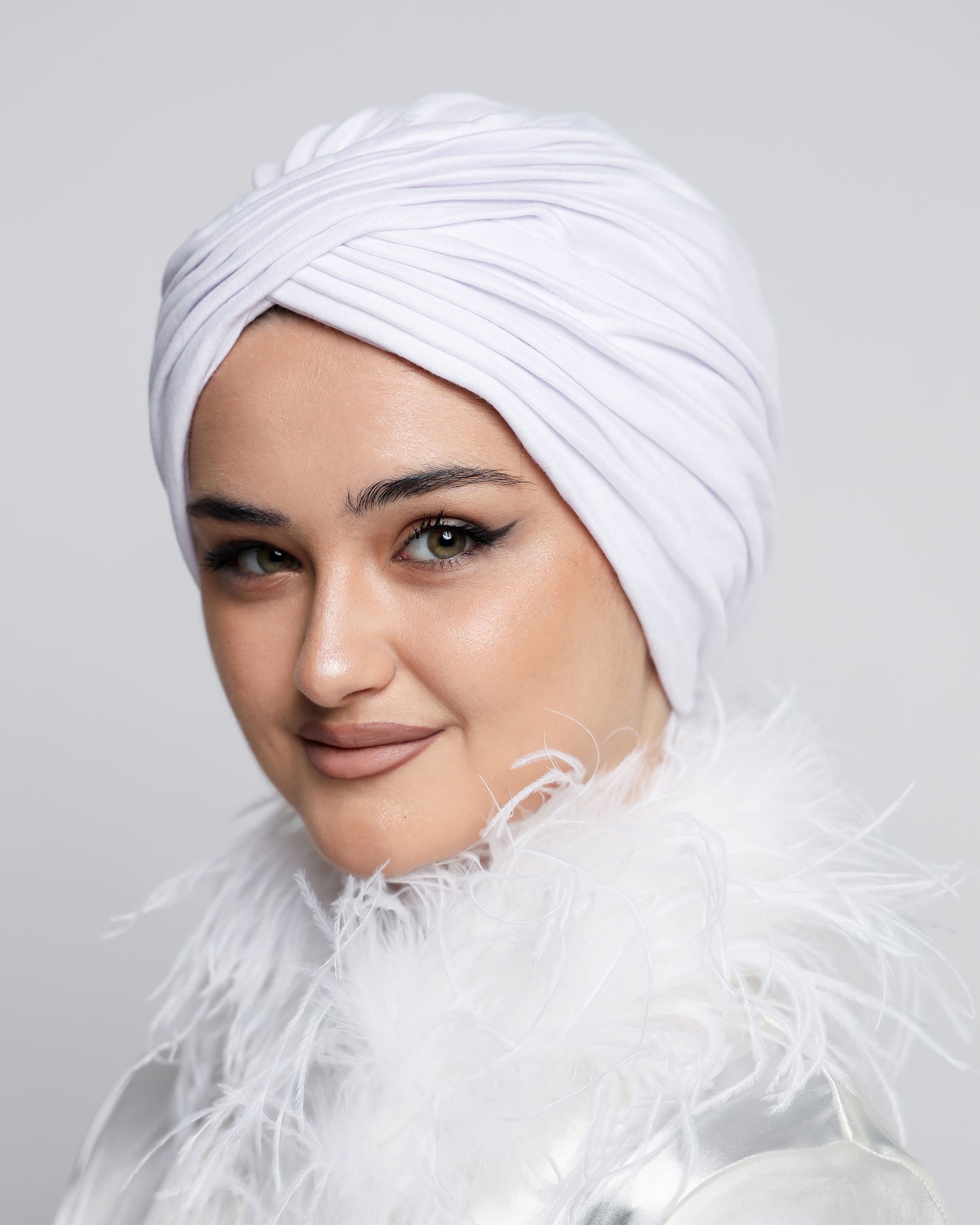 Bridal Pleats Pure Cotton Turban