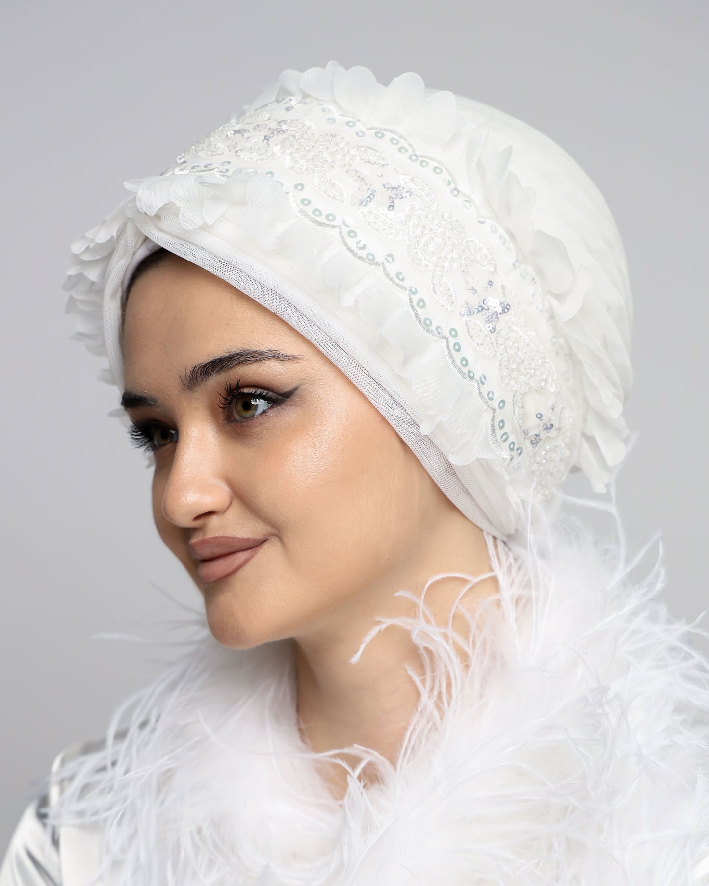 Bridal Beaded Turban