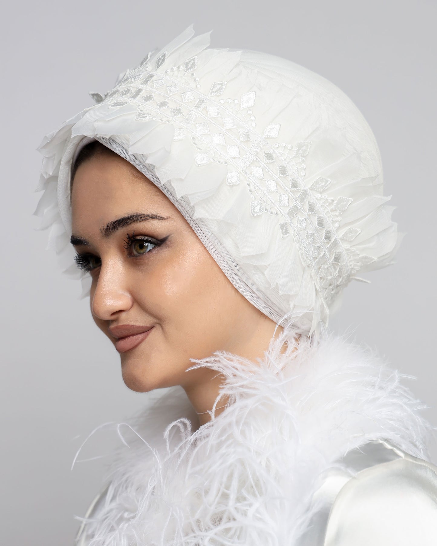 Bridal Ruffles turban