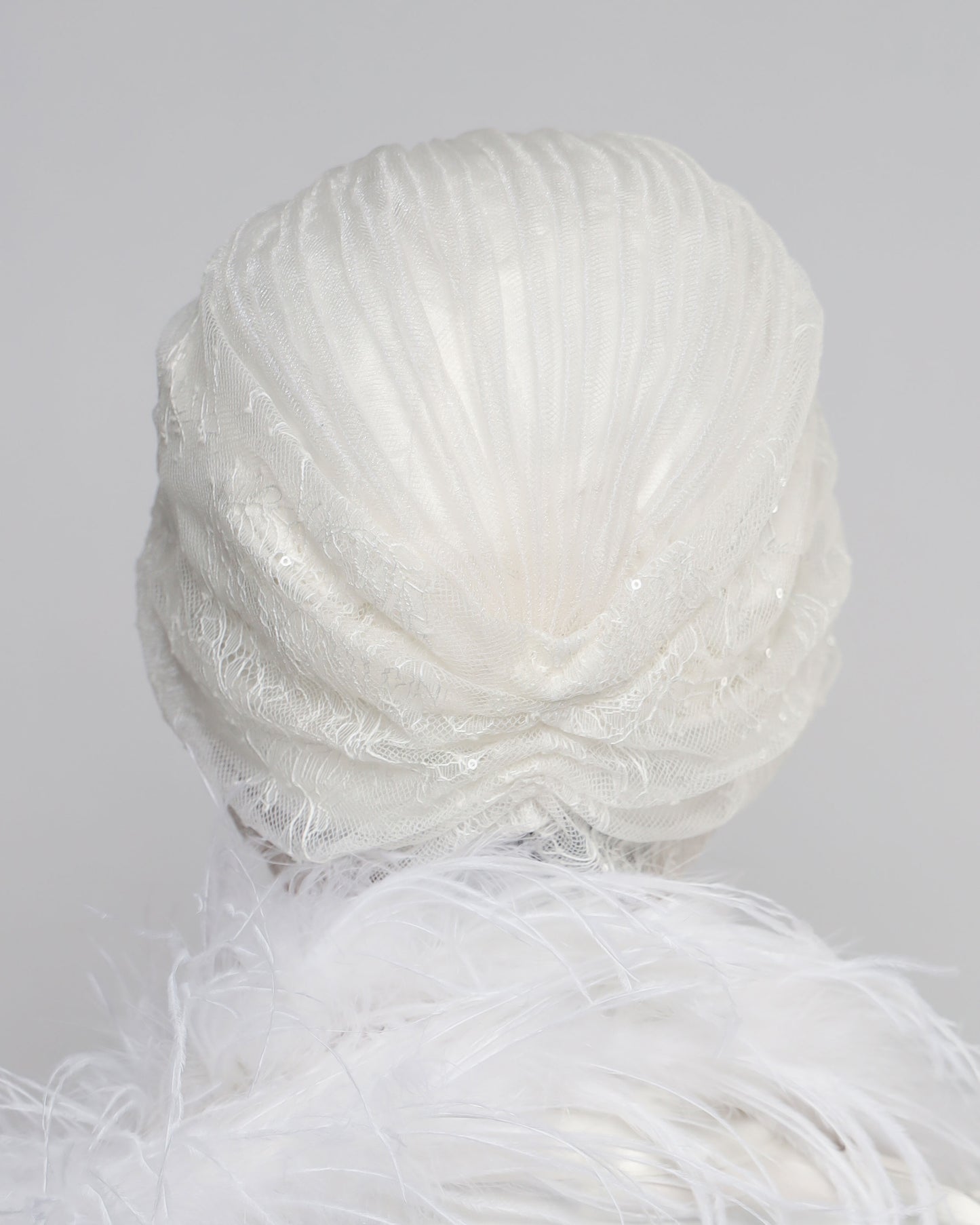 Bridal French Lace Turban