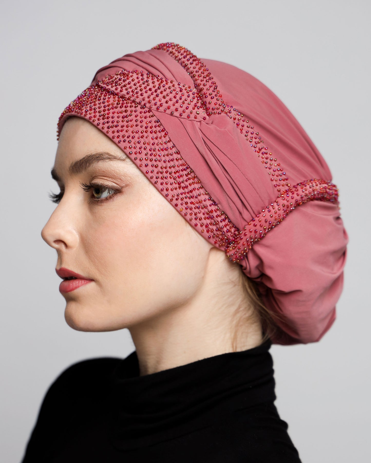 Beading Knot Classic Turban Lycra