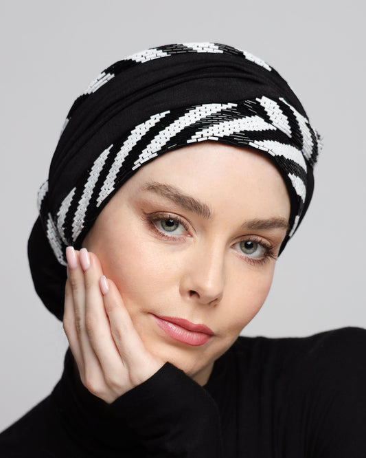 Beading Elegant Classic Turban