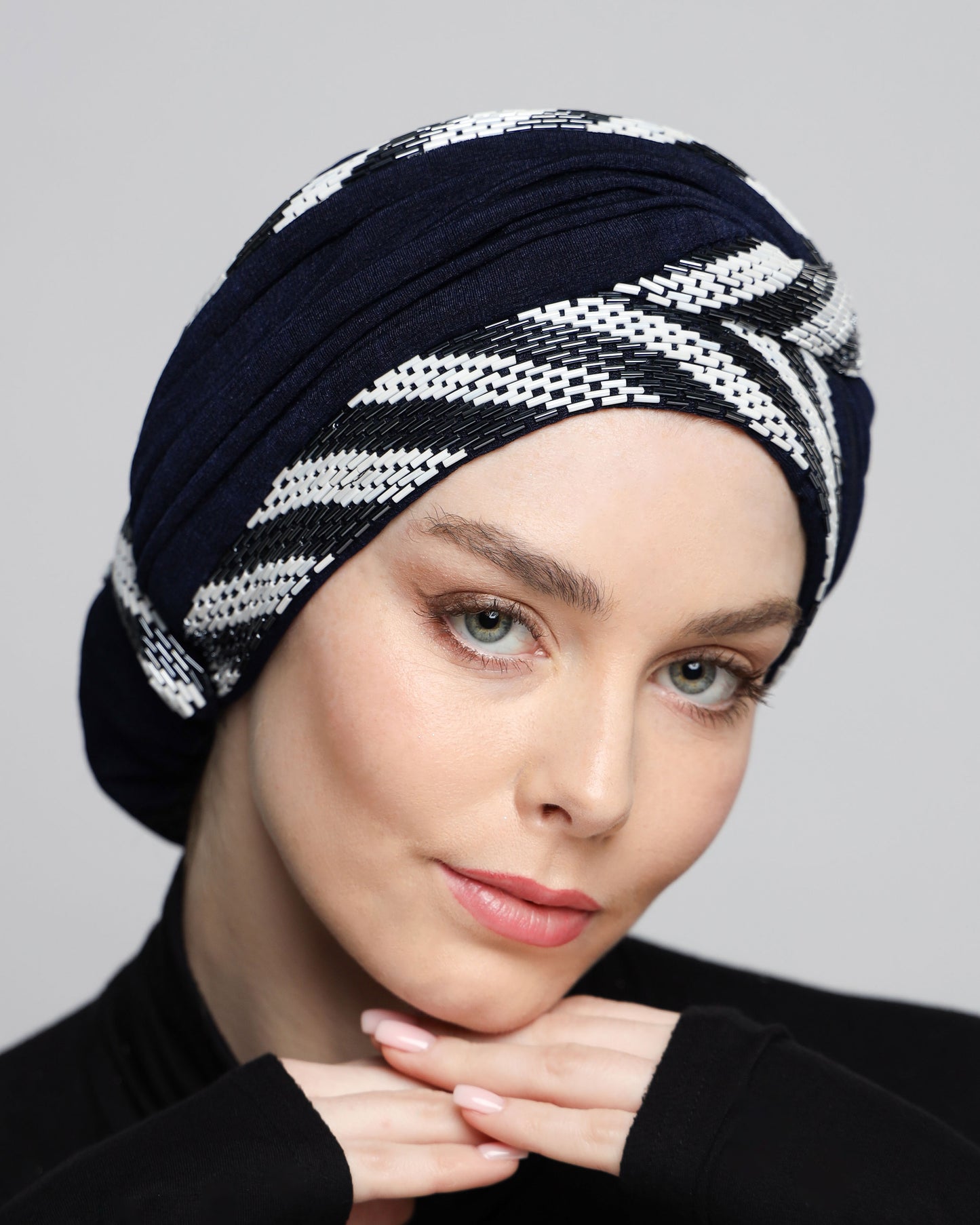 Beading Elegant Classic Turban