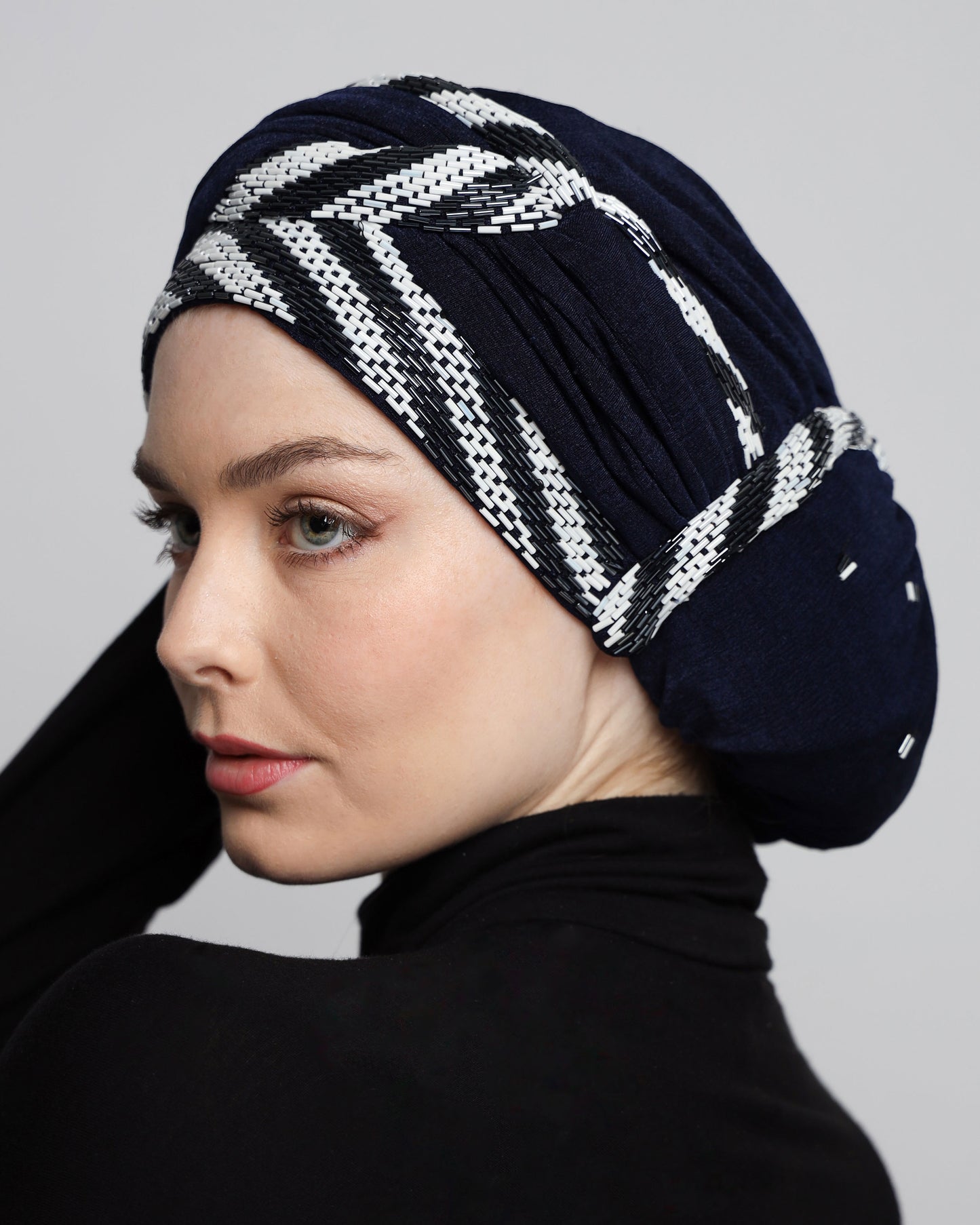 Beading Elegant Classic Turban