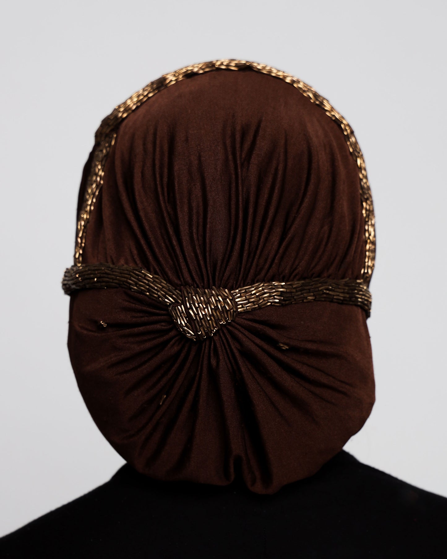 Plain Beading Elegant Classic Turban