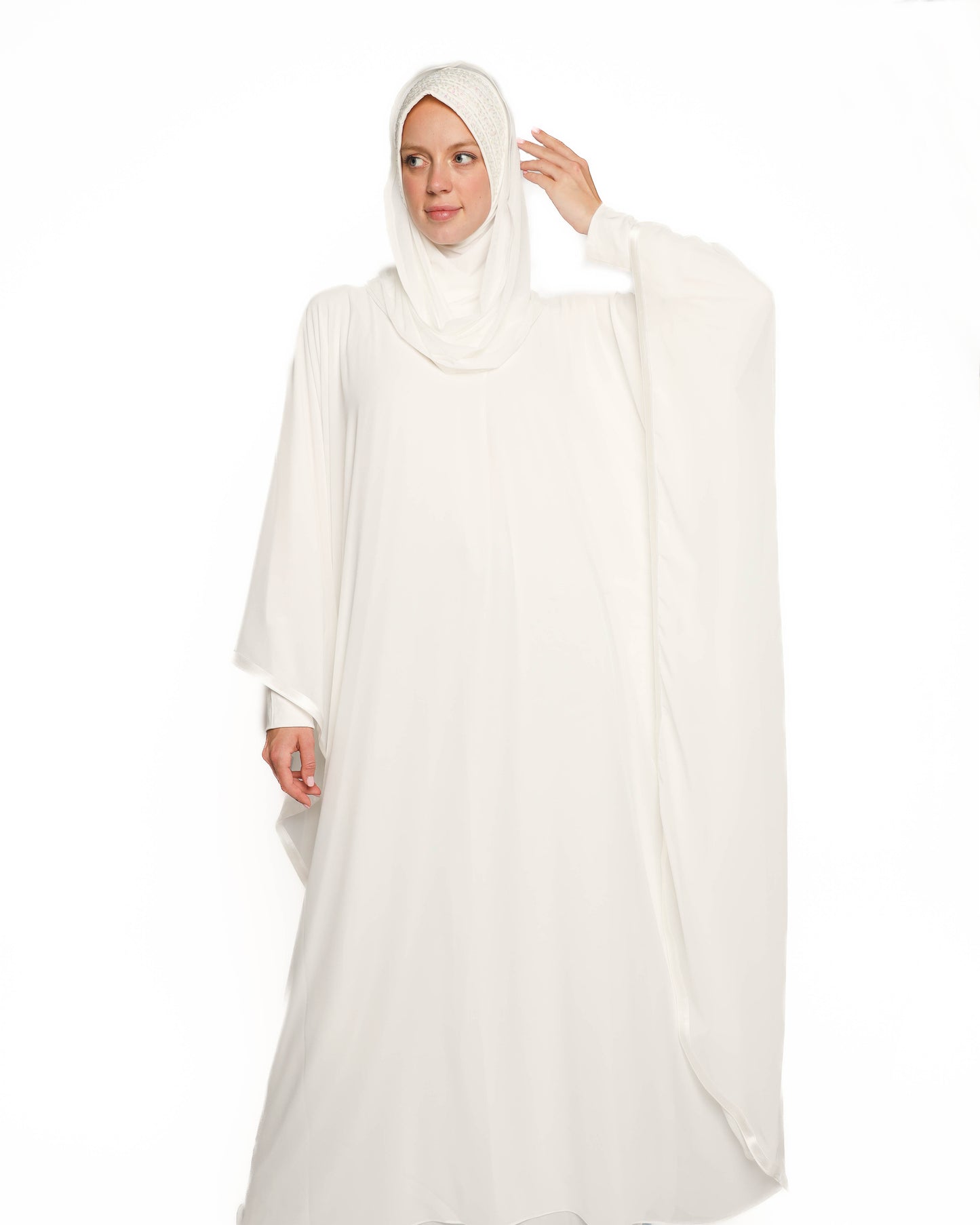 Off-white Chiffon Kaftan