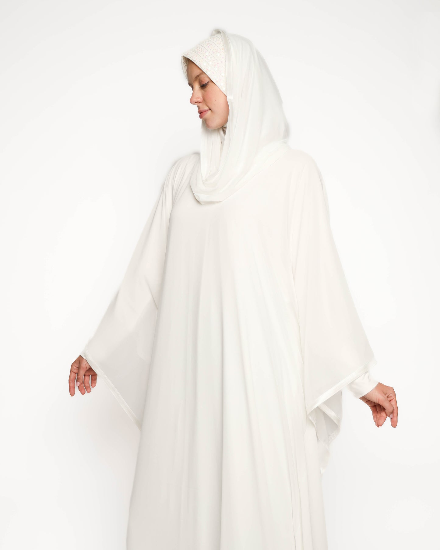 Off-white Chiffon Kaftan