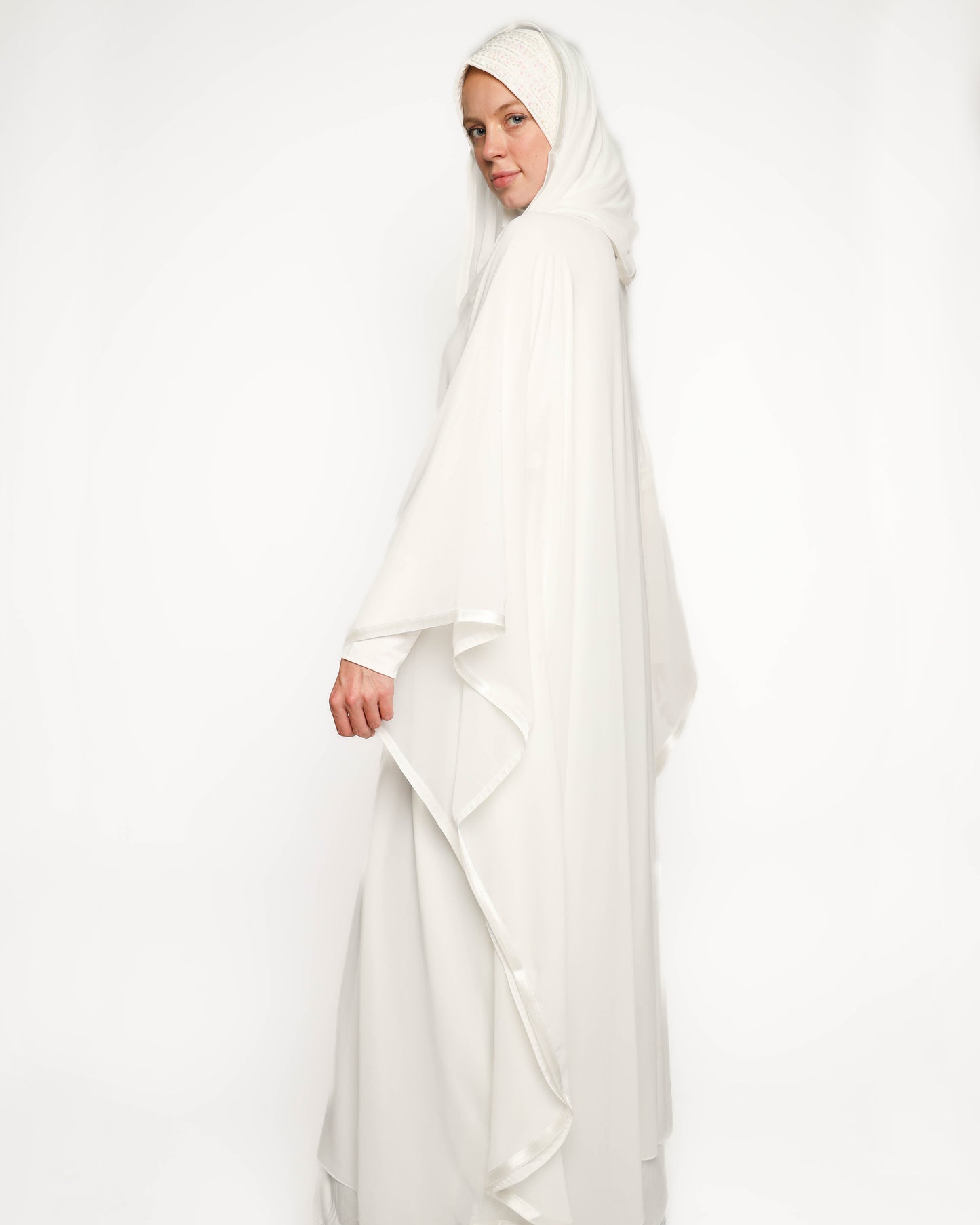 Off-white Chiffon Kaftan
