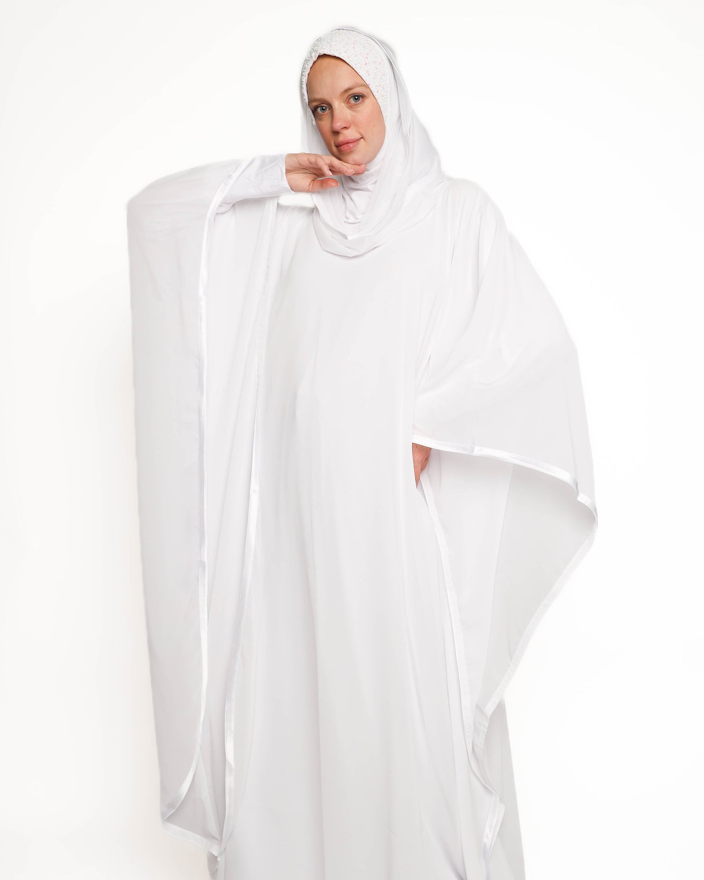 White Chiffon Caftan