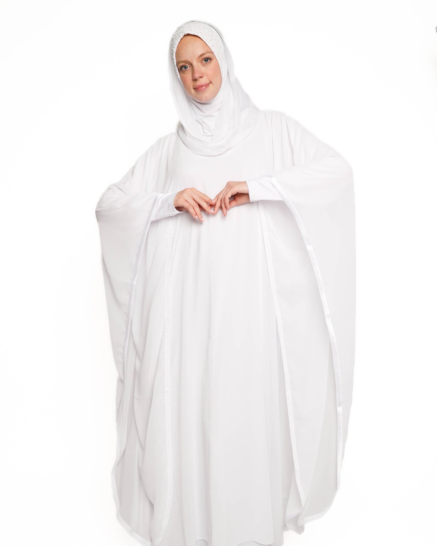 White Chiffon Caftan
