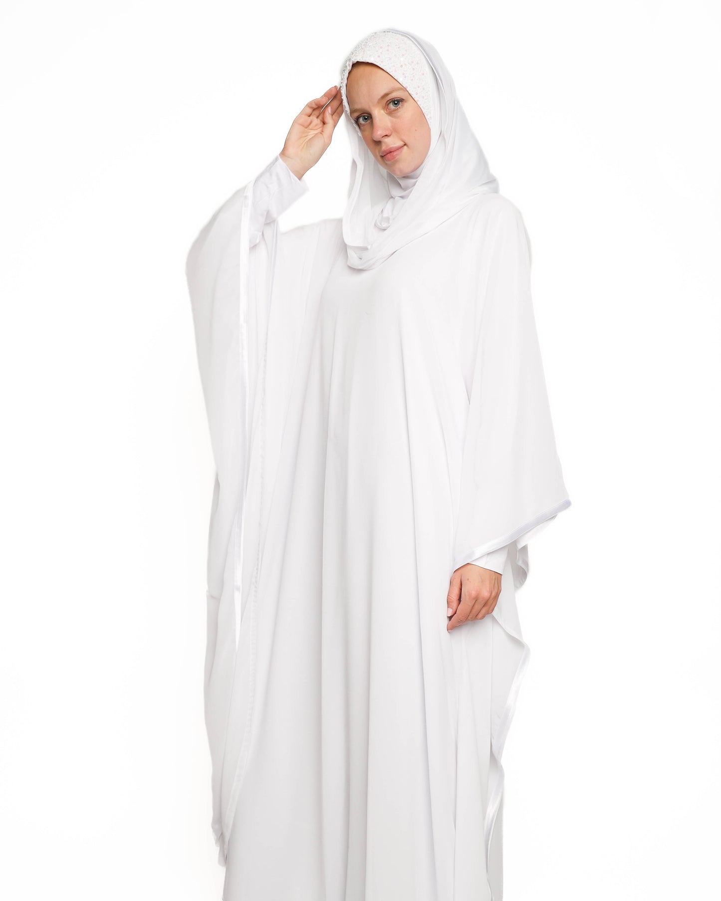 White Chiffon Caftan