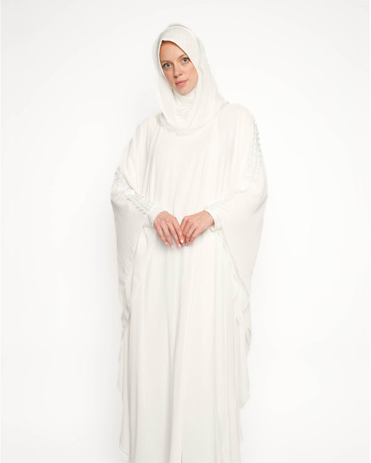 pearls flower kaftan