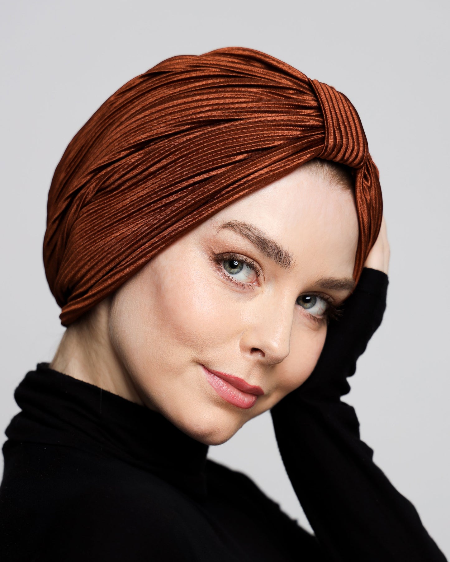Plain Plisse Turban