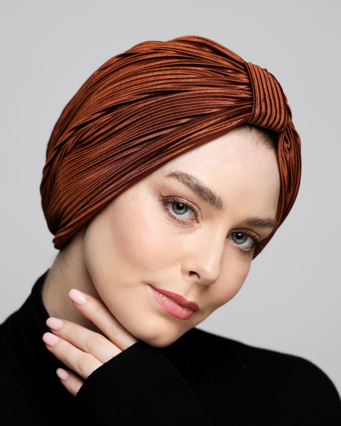 Plain Plisse Turban