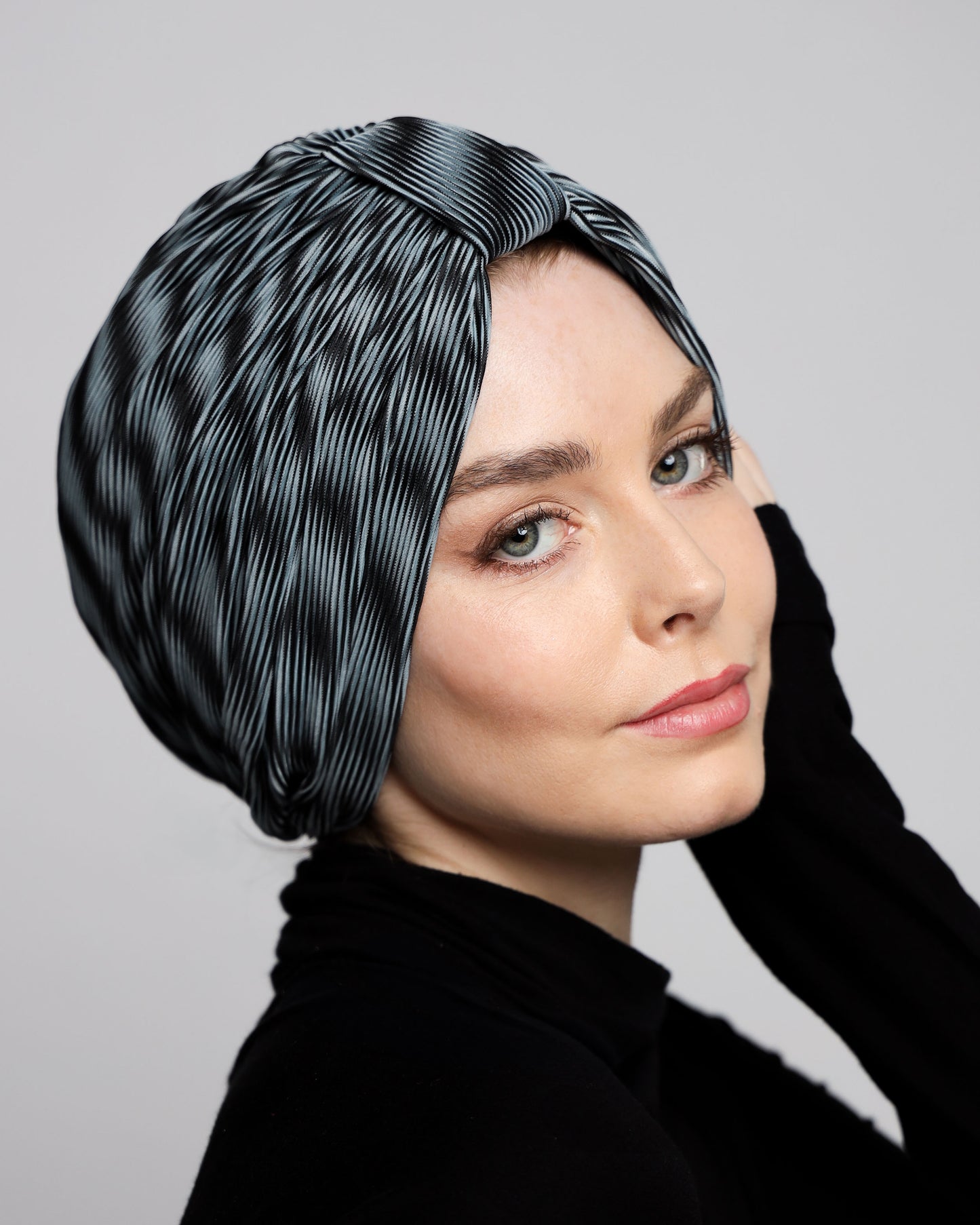 Plain Plisse Turban