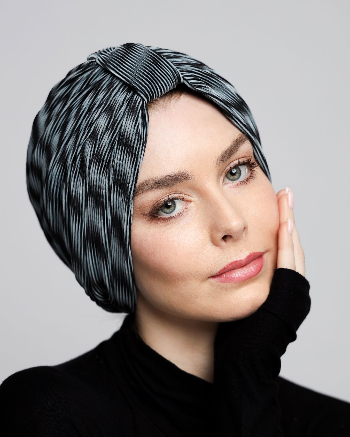Plain Plisse Turban