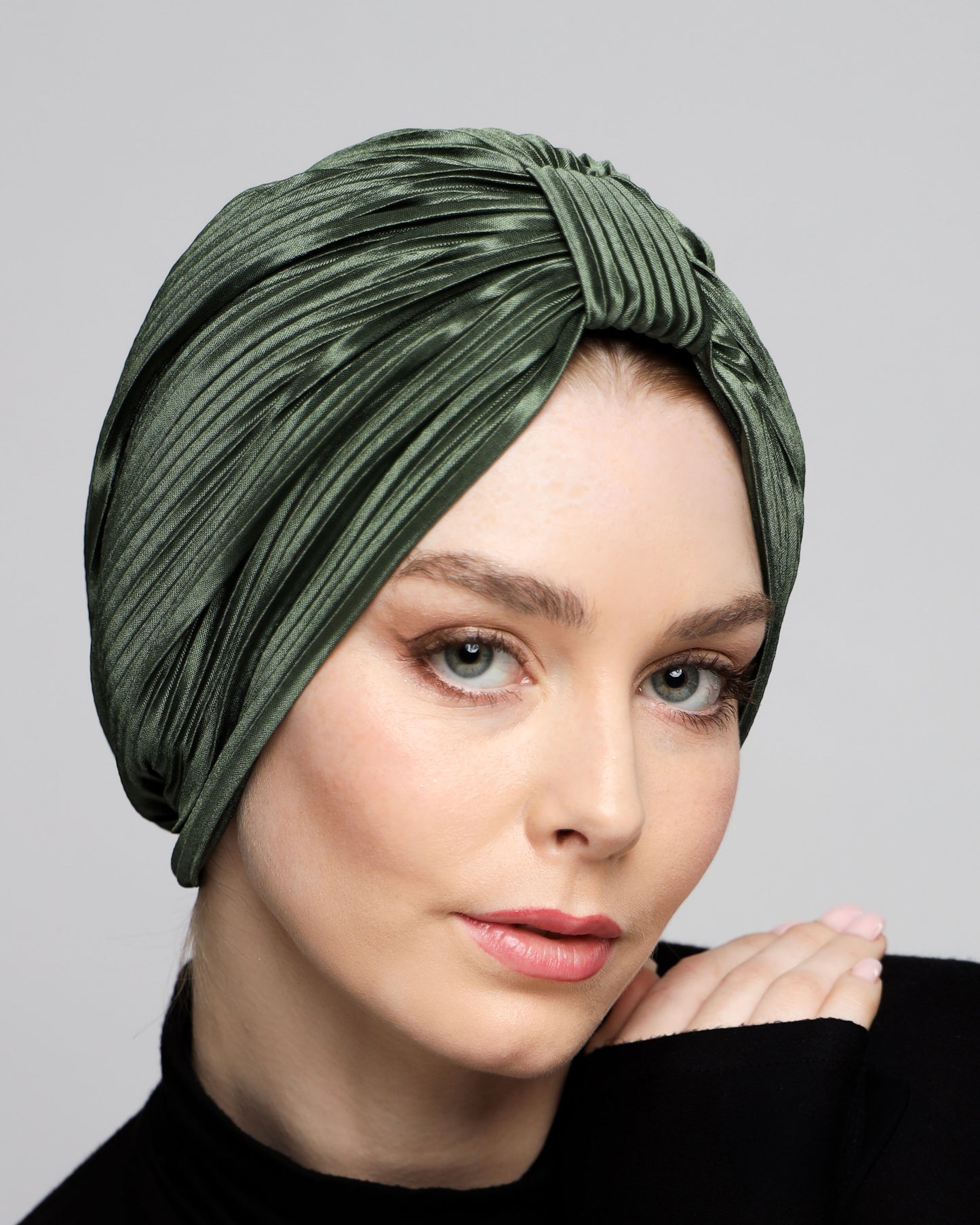 Plain Plisse Turban