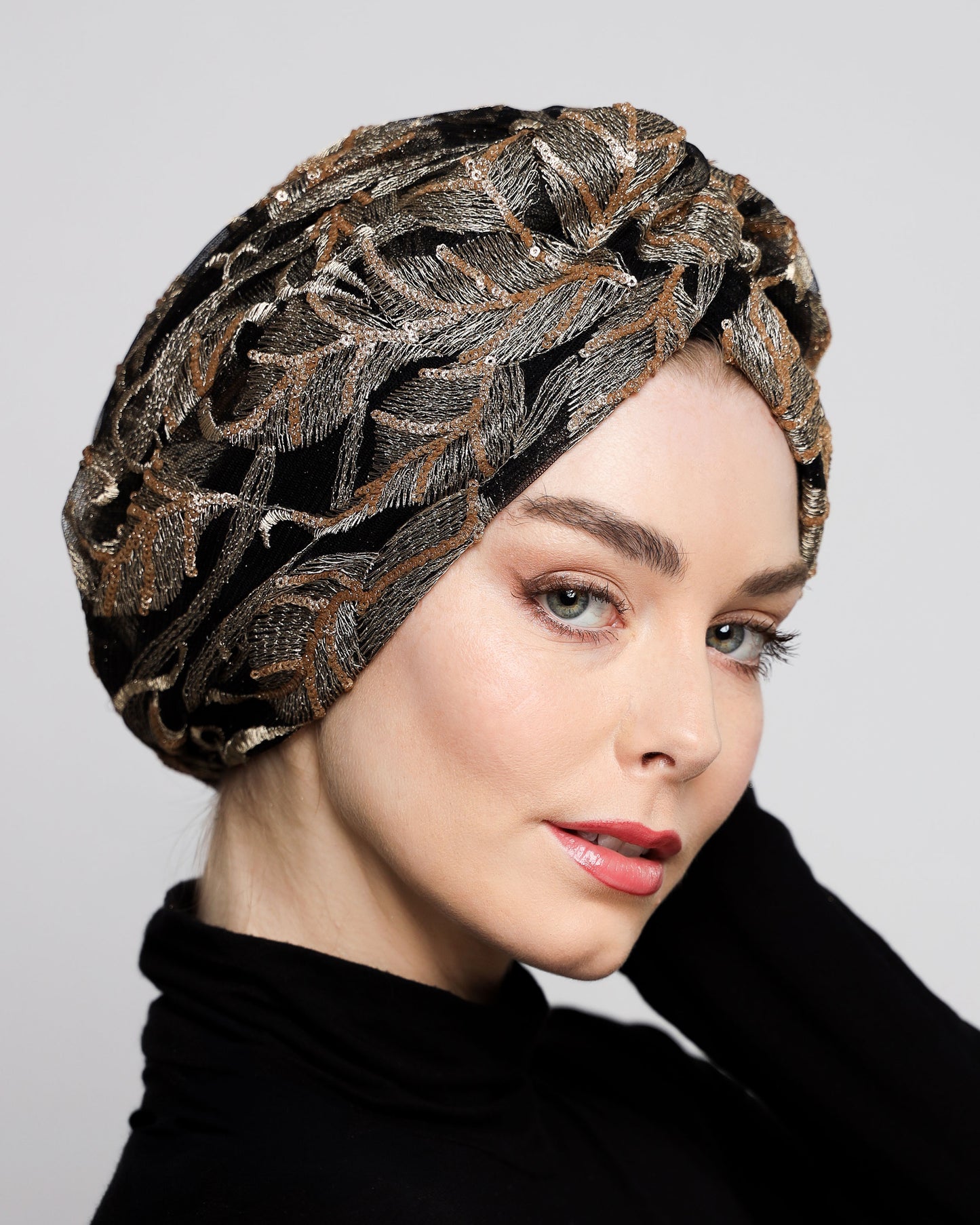Golden Leaves Turban