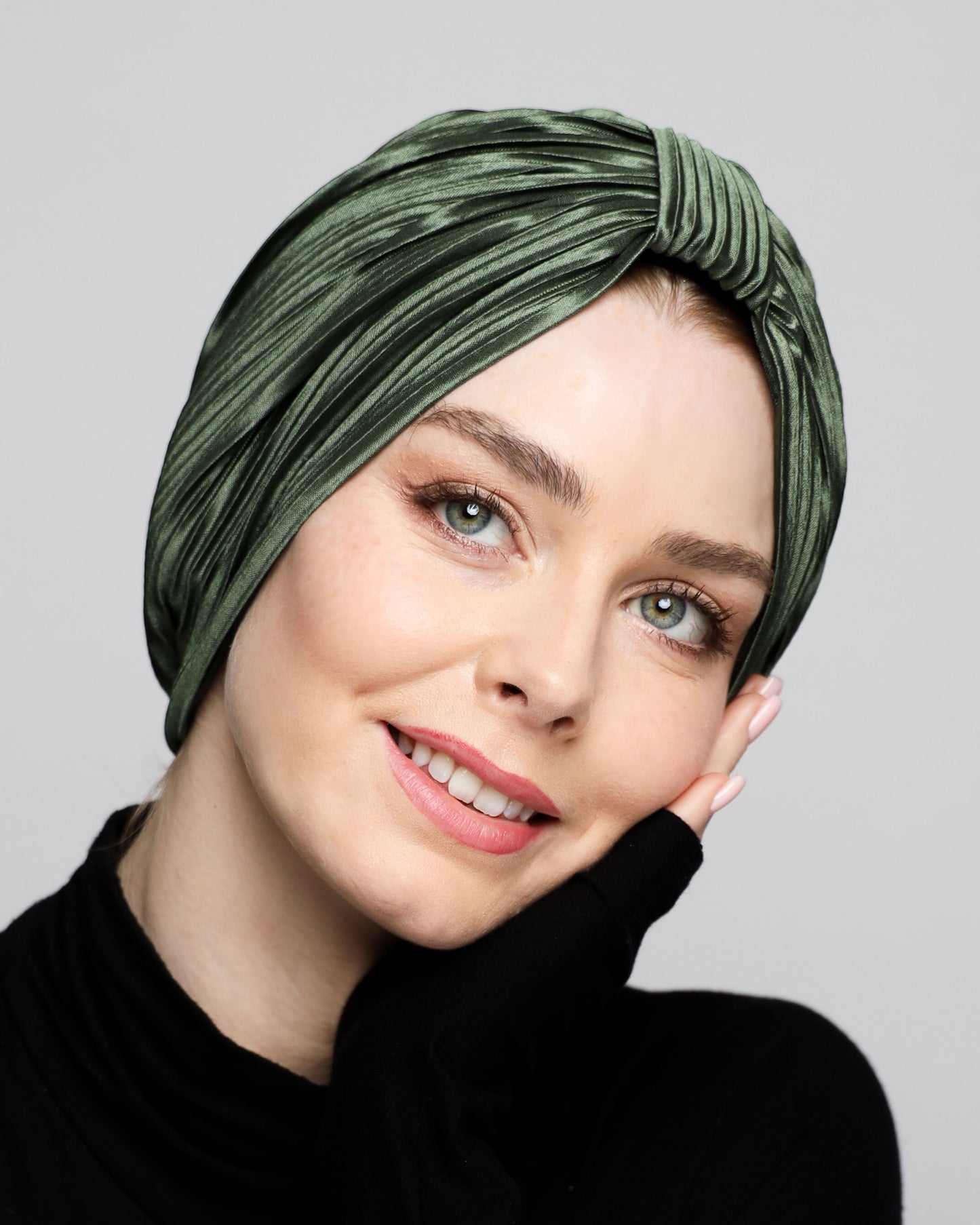 Plain Plisse Turban