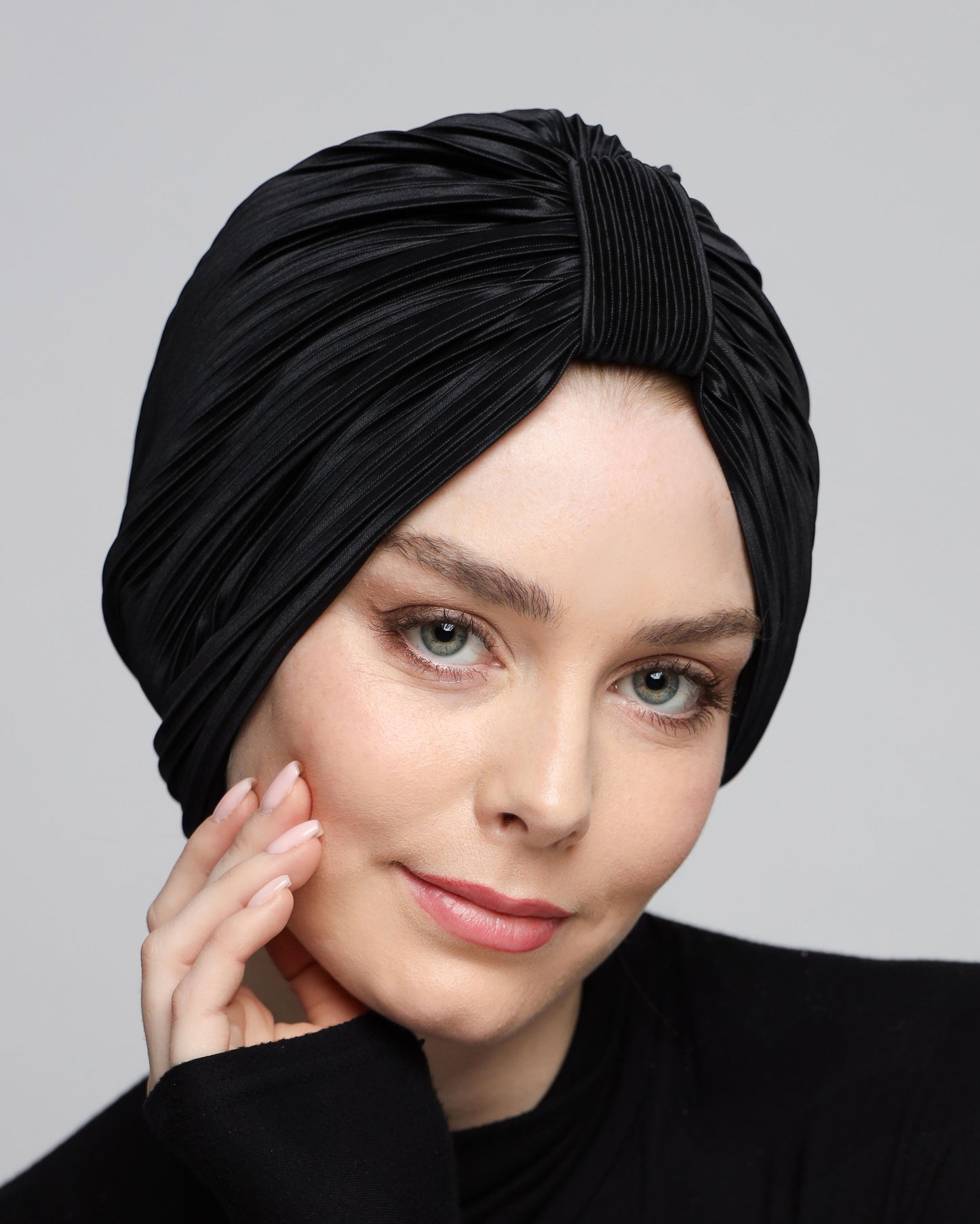 Plain Plisse Turban