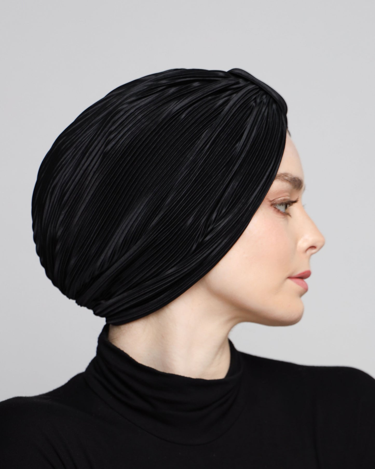 Plain Plisse Turban