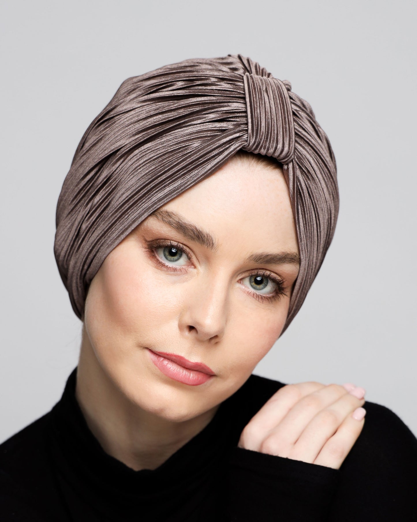 Plain Plisse Turban