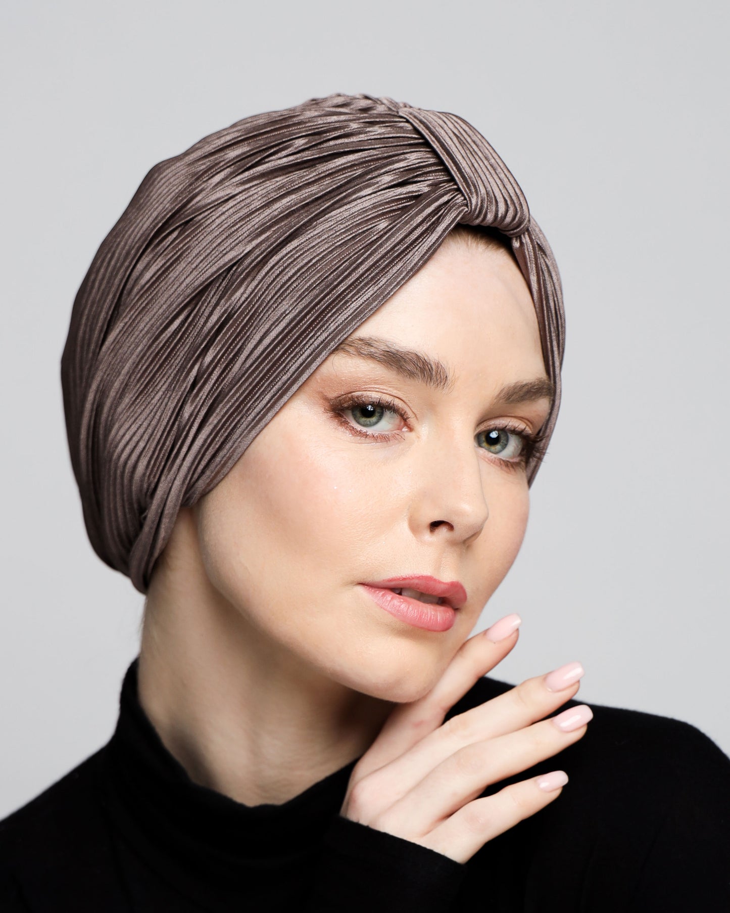 Plain Plisse Turban