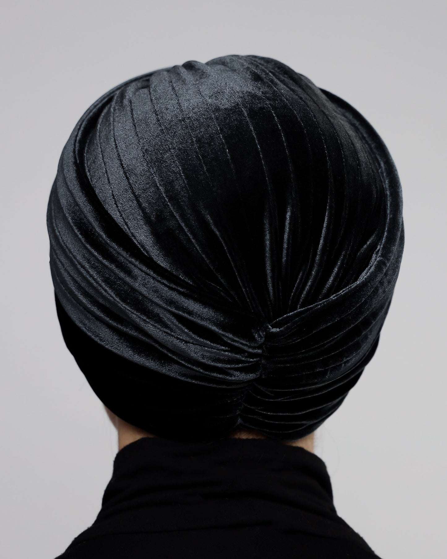 Twisted velvet lines turban