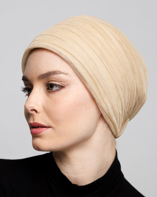 Tulle Pleats Turban