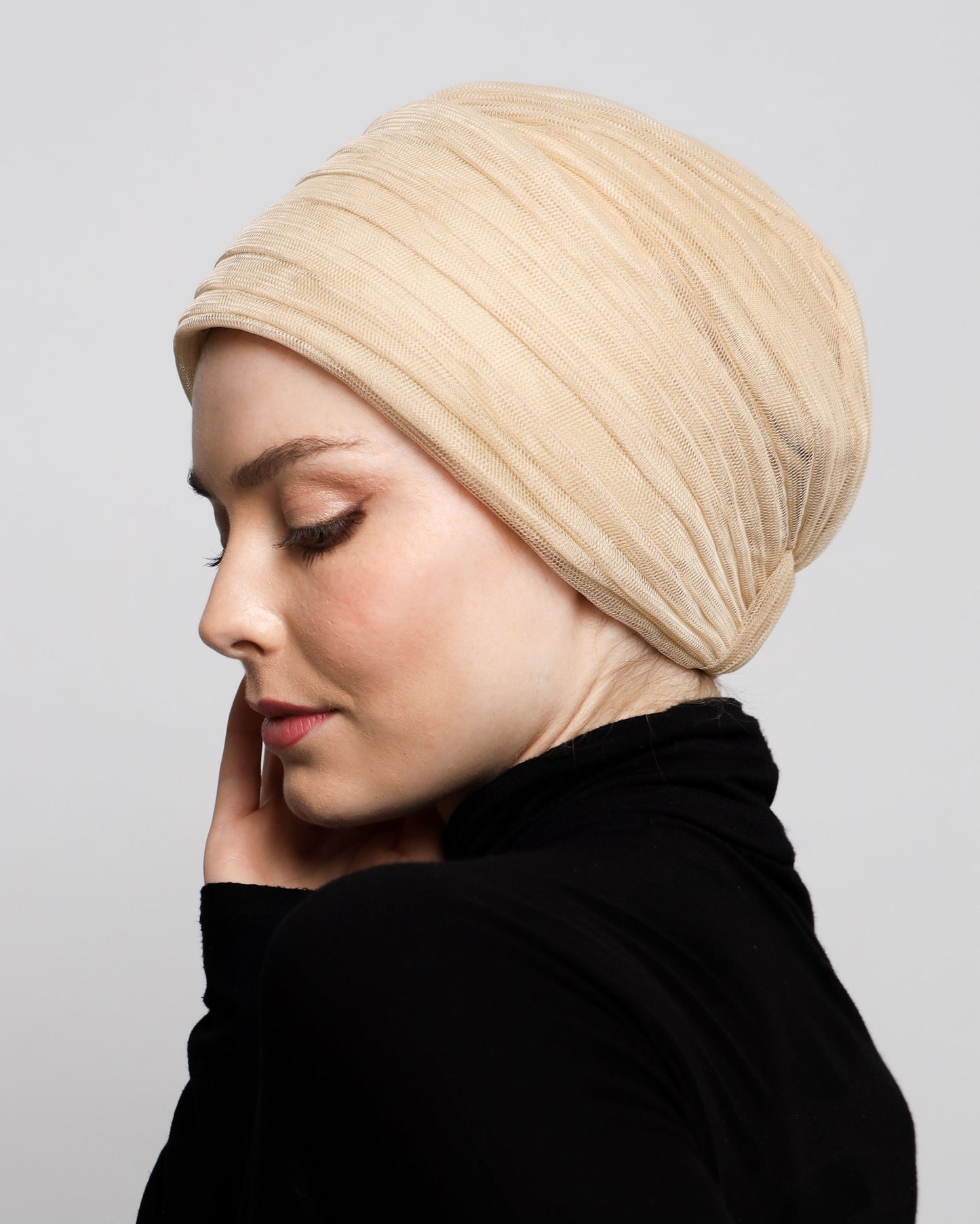 Tulle Pleats Turban