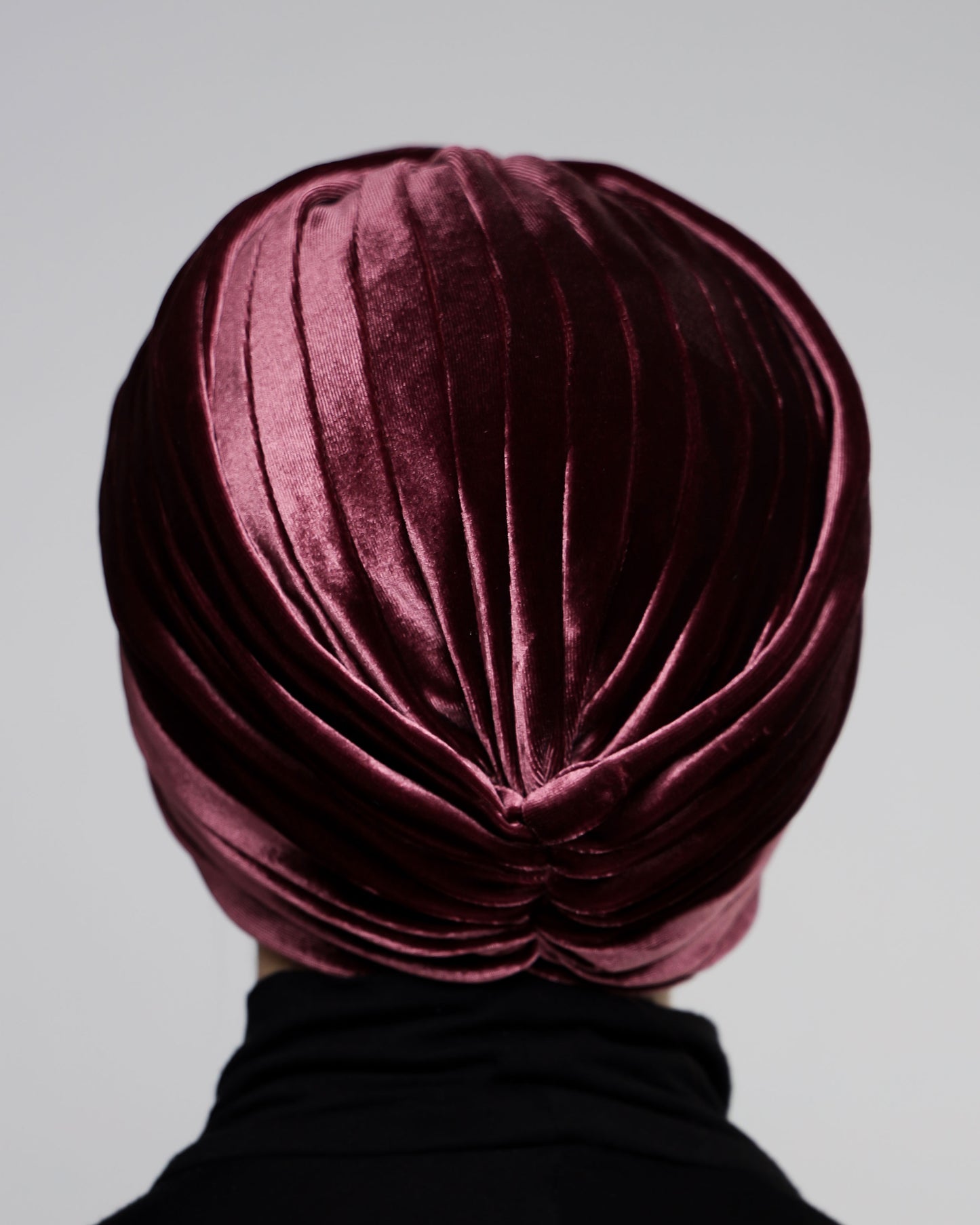 Twisted velvet lines turban