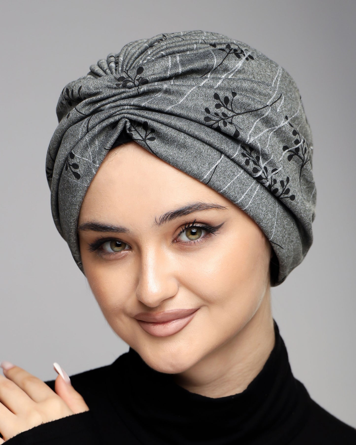 Gray Wool Turban