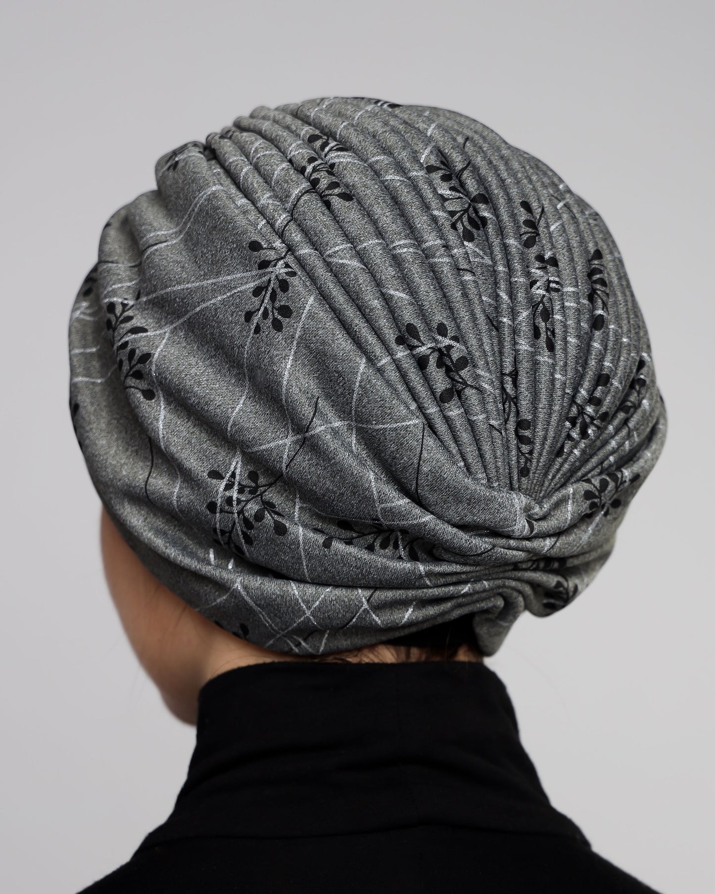 Gray Wool Turban