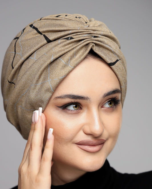 Marble Wool Turban