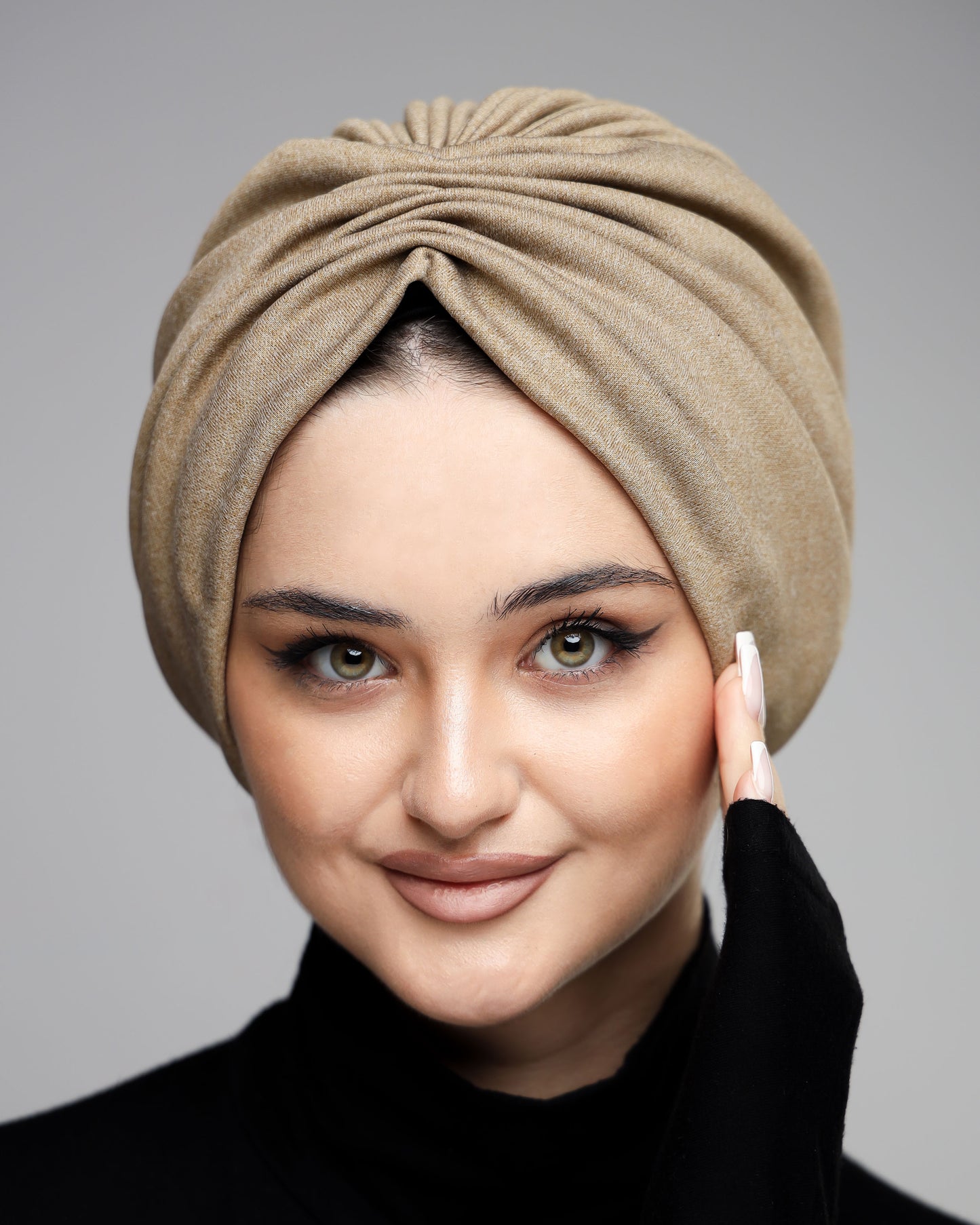 Plain Gathering Wool Turban